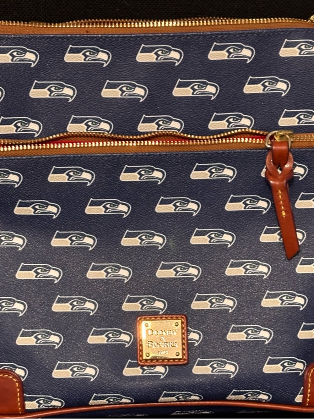 Dooney & Bourke Navy Seahawks crossbody purse